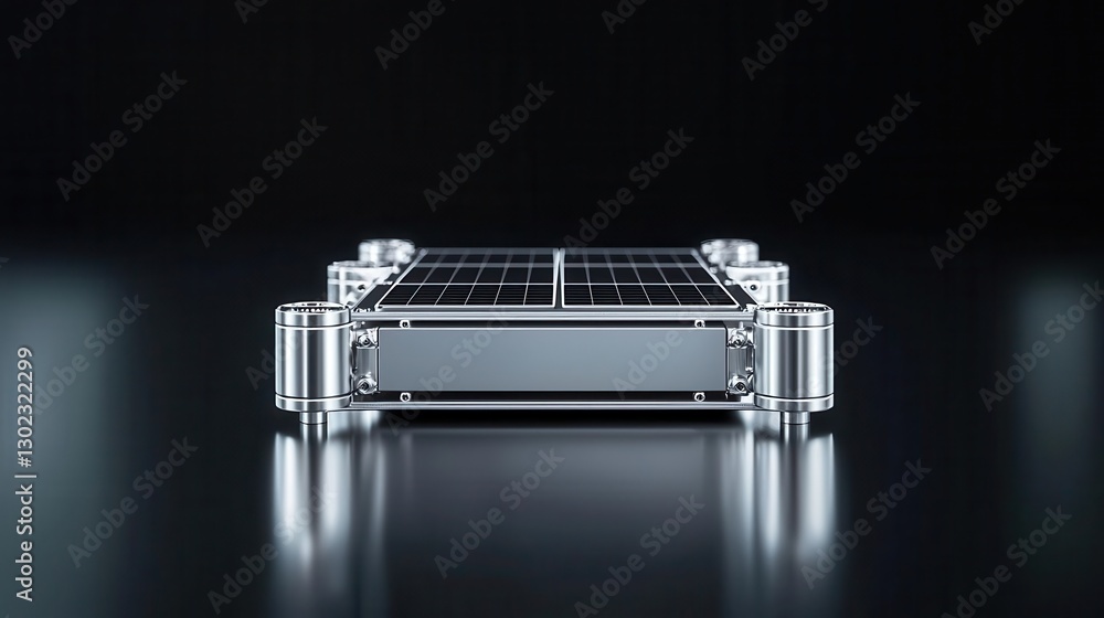 Solarpowered robotic arms assembling lightweight industrial machinery Solarpowered robotic arms assembling lightweight industrial machinery