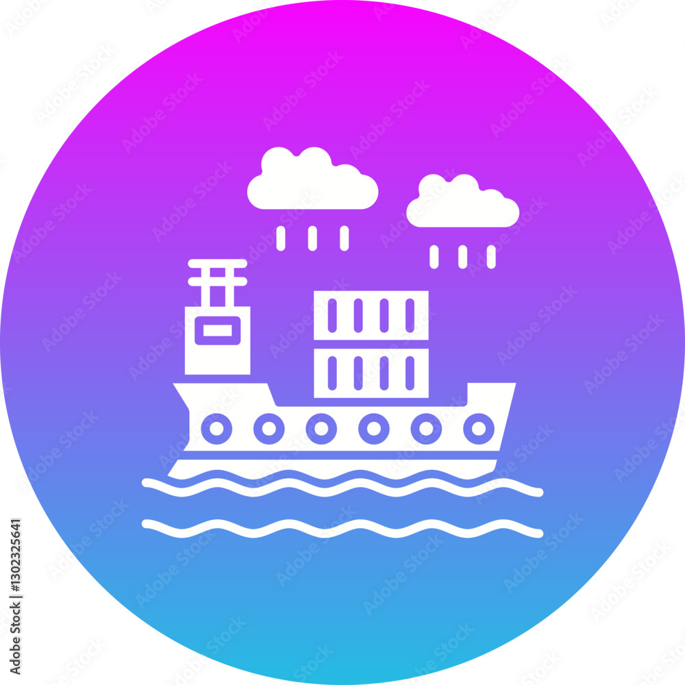 Naklejka premium Cargo shipping Icon
