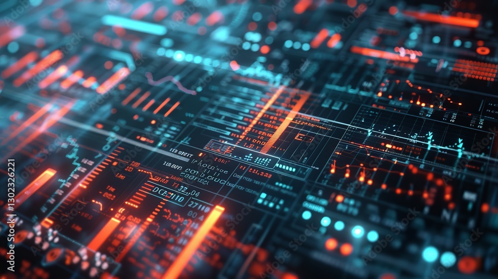 Data Visualization Dashboard with Real-Time Analytics in a Futuristic Interface Data Visualization Dashboard with Real-Time Analytics in a Futuristic Interface