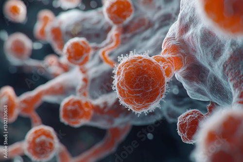 Cryptococcus fungus diagnosis. Lungs antifungal. Brain respiratory. Image depicting Cryptococcus in immunocompromised patients.