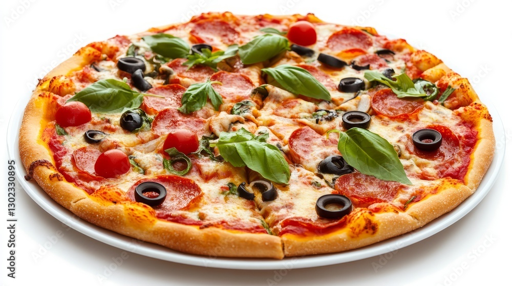 Generic Plate Pizza Perspective Generic Plate Pizza Perspective
