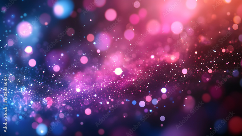 Abstract Galaxy of Glittering Lights, A Mesmerizing Display of Sparkling Particles and Soft Bokeh for Festive Backdrops and Imaginative Visuals Abstract Galaxy of Glittering Lights, A Mesmerizing Display of Sparkling Particles and Soft Bokeh for Festive Backdrops and Imaginative Visuals