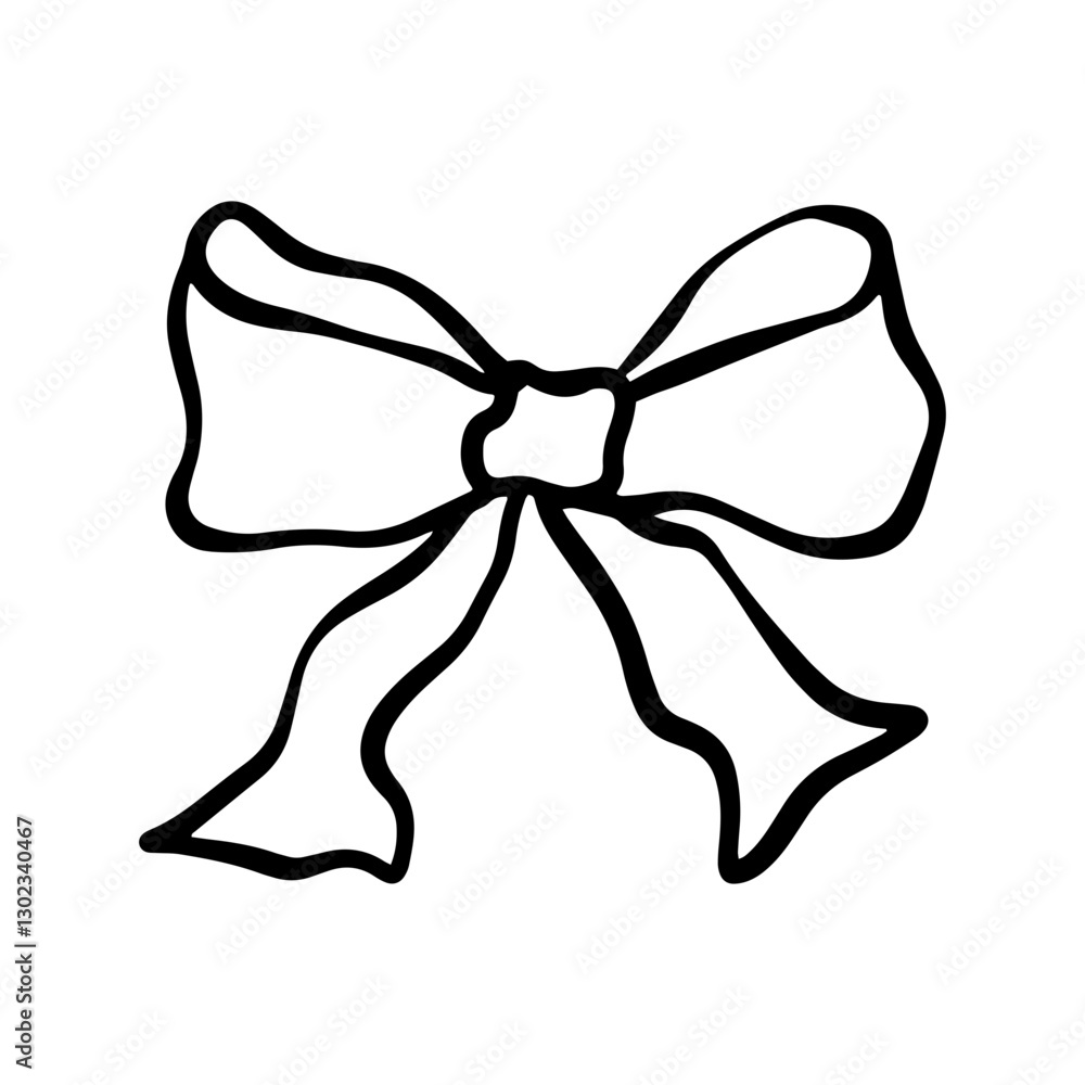 handdrawn ribbon vector illustration handdrawn ribbon vector illustration