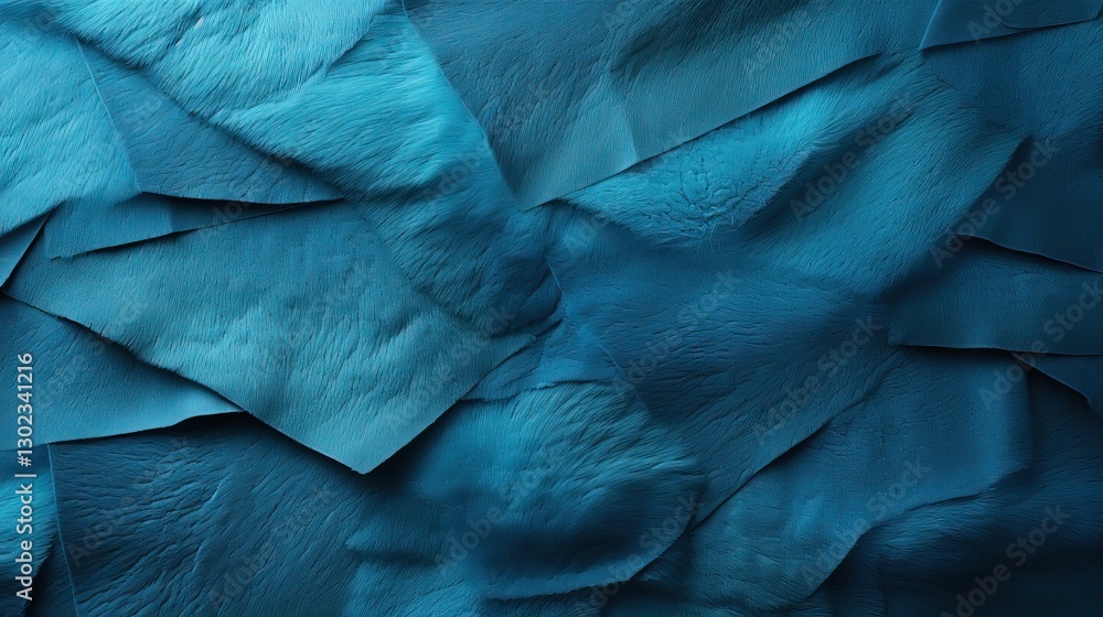 Obraz premium Deep Blue Textured Background for Wide Banners
