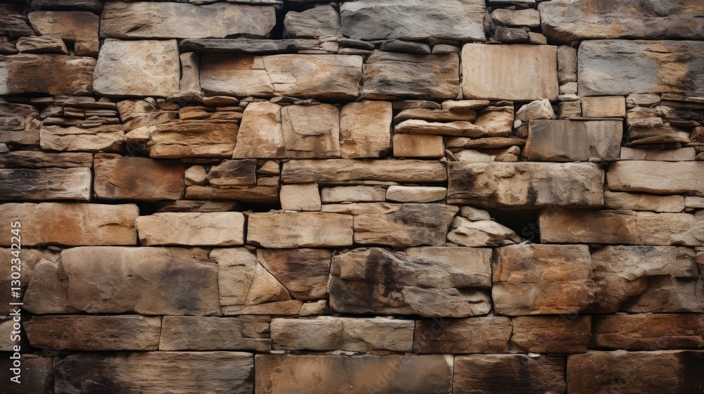 Textured Brown Stone Wall with Natural Lighting Creating Earthy Tones Textured Brown Stone Wall with Natural Lighting Creating Earthy Tones