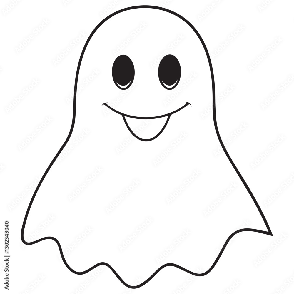 Boo, scary ghost flat vector illustration for Halloween, cartoon character for holiday. Boo, scary ghost flat vector illustration for Halloween, cartoon character for holiday.