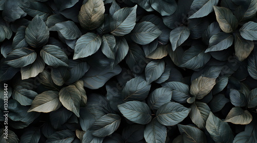 Wallpaper Mural A hyperrealistic high-resolution leaves texture background featuring intricate details, rich green hues, and natural patterns, perfect for design projects, digital art, and organic-themed compositions Torontodigital.ca