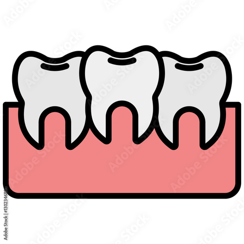 Crowded Teeth Icon