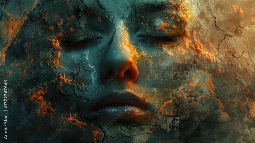 Ethereal Fusion of Human Emotion and Elemental Forces in a Mystical Landscape of Dreamlike States Ethereal Fusion of Human Emotion and Elemental Forces in a Mystical Landscape of Dreamlike States