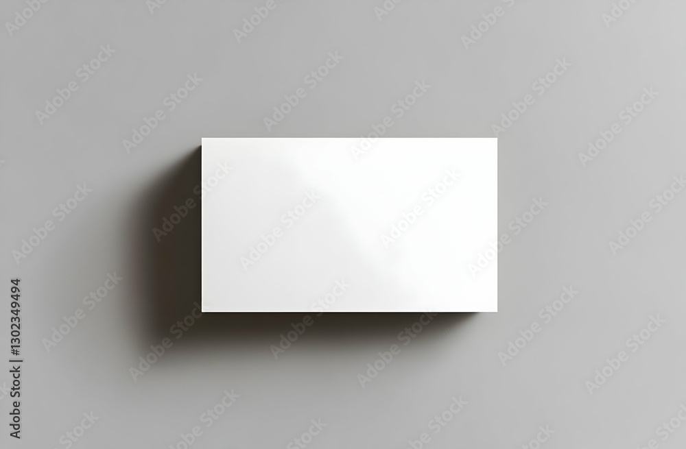 Clean White Card on Soft Grey Background, Modern Mockup for Business Card, Invitation, or Branding Presentation with Subtle Shadow and Ample Space Clean White Card on Soft Grey Background, Modern Mockup for Business Card, Invitation, or Branding Presentation with Subtle Shadow and Ample Space