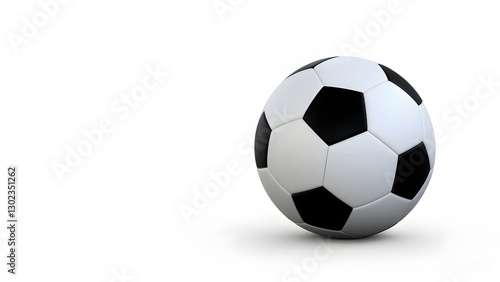 Wallpaper Mural Classic Black and White Soccer Ball Isolated on White Background Torontodigital.ca