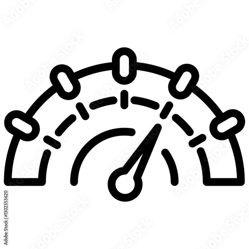 Data and network Icon Symbol Black Outline