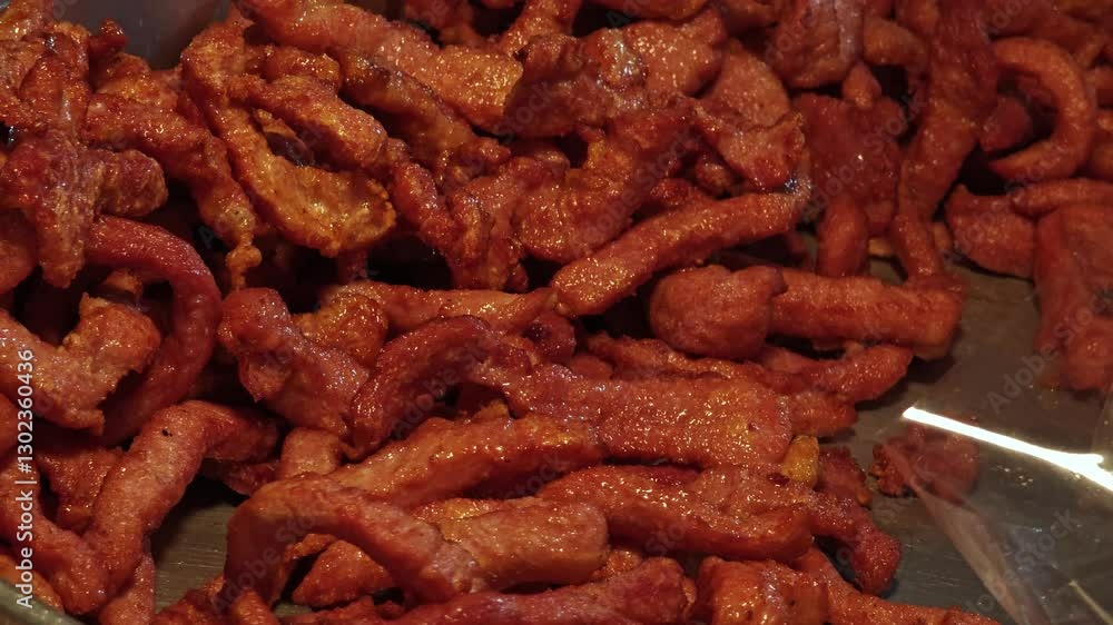 Fried pork marinate with fish sauce.
Fried pork marinate with fish sauce.