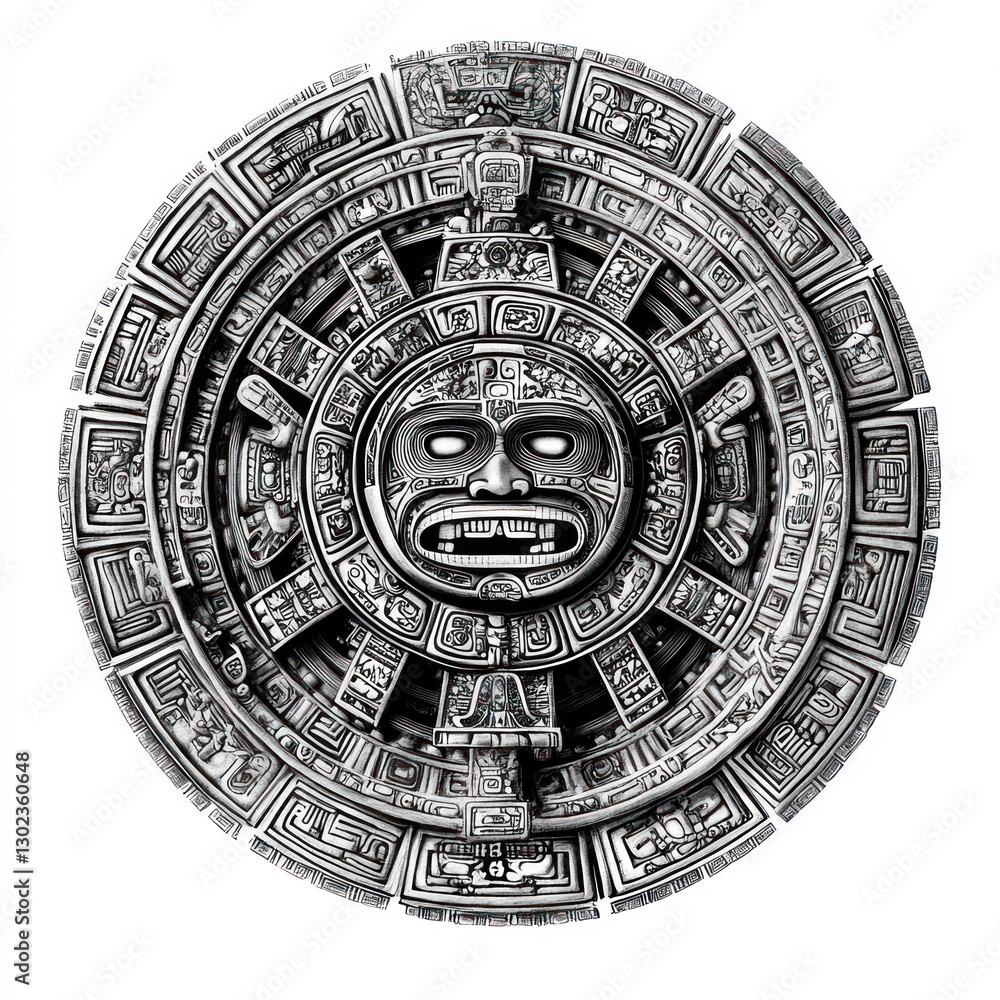 Obraz premium Aztec Sun Stone