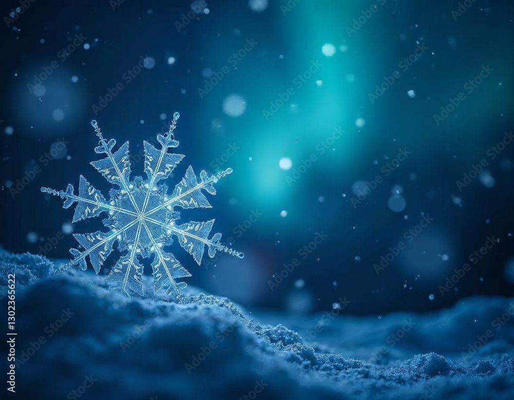 Minimalist abstract winter wallpaper featuring snowflakes and softly glowing elements in cool tones Minimalist abstract winter wallpaper featuring snowflakes and softly glowing elements in cool tones