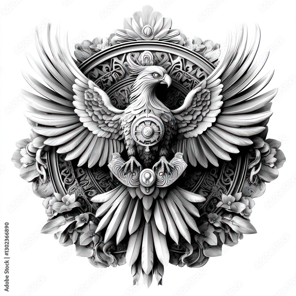 Naklejka premium Ornate Eagle Emblem