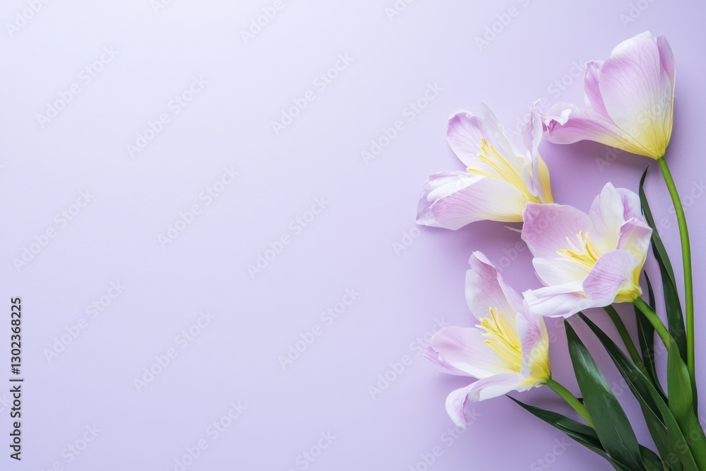Soft purple background, minimalist Easter banner with room for text. Soft purple background, minimalist Easter banner with room for text.