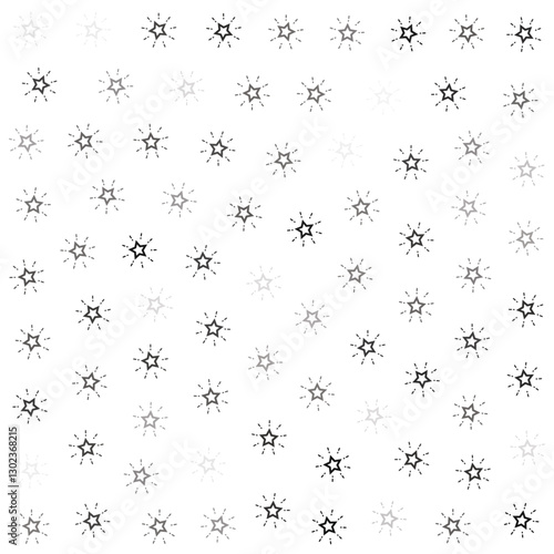 Minimalist Stars Outline Seamless Pattern