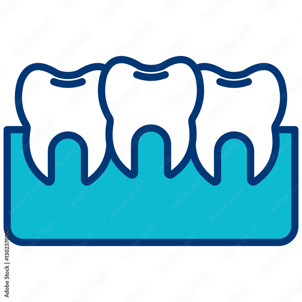Crowded Teeth Icon Crowded Teeth Icon