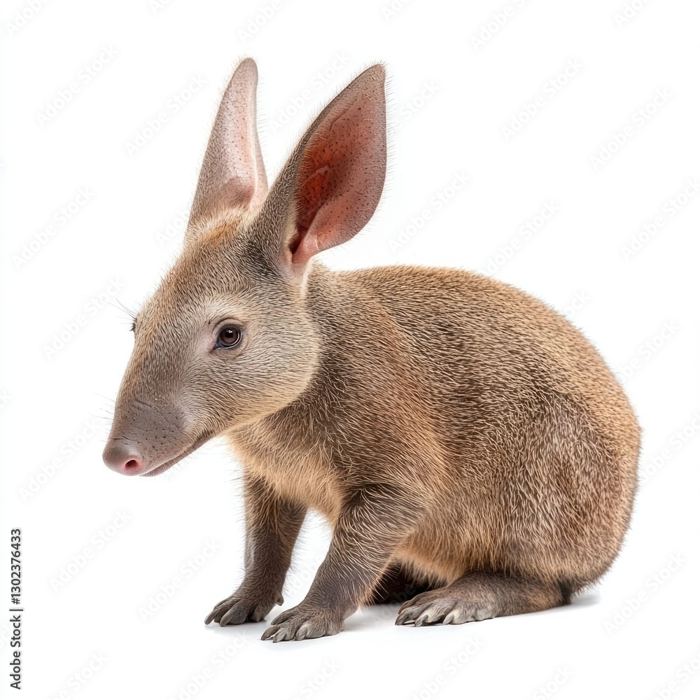 Obraz premium Aardvark isolated on white background.