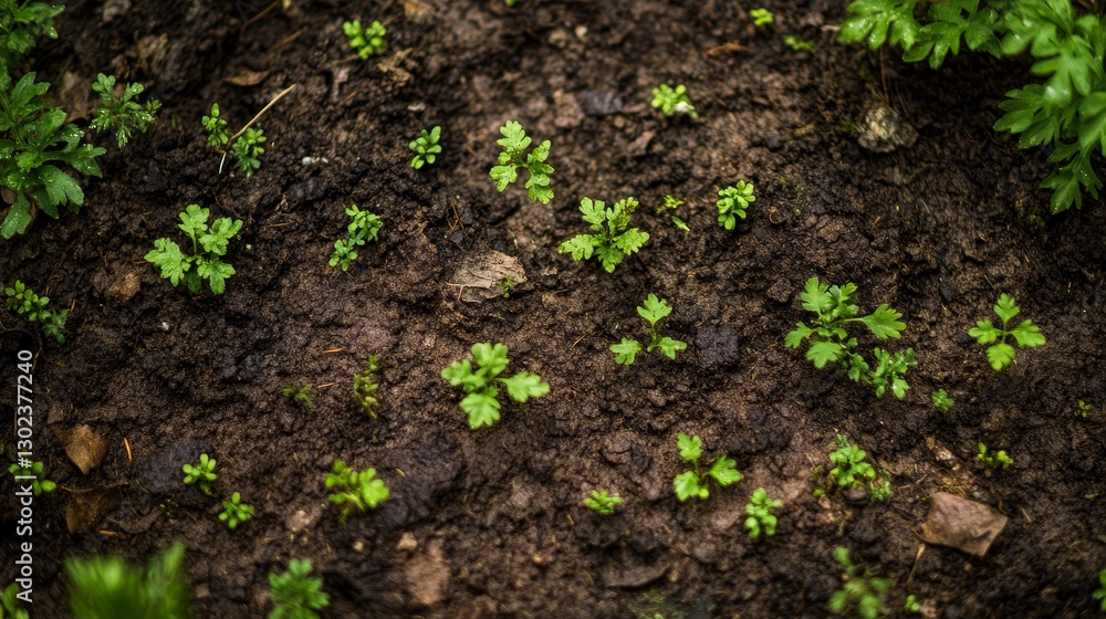 Forest Floor Tapestry: Earth Tones & Tiny Sprouts Forest Floor Tapestry: Earth Tones & Tiny Sprouts