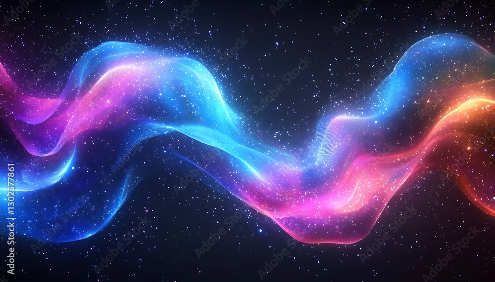 Colorful Plasma Flowing Through Cosmic Space Colorful Plasma Flowing Through Cosmic Space