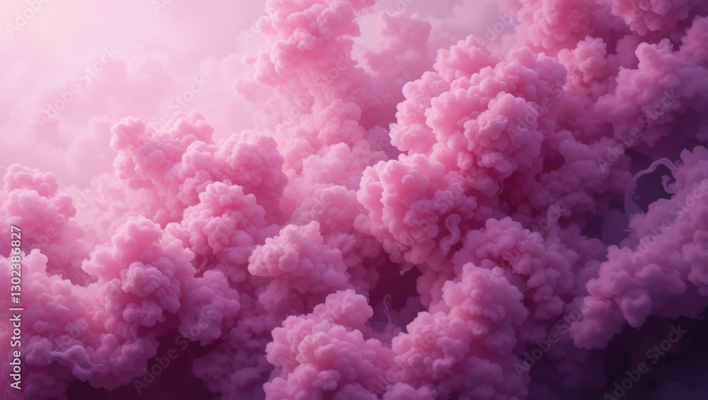 Dreamy Pink Abstract Clouds with Soft Textures and Ethereal Light in a Digital Artwork Dreamy Pink Abstract Clouds with Soft Textures and Ethereal Light in a Digital Artwork