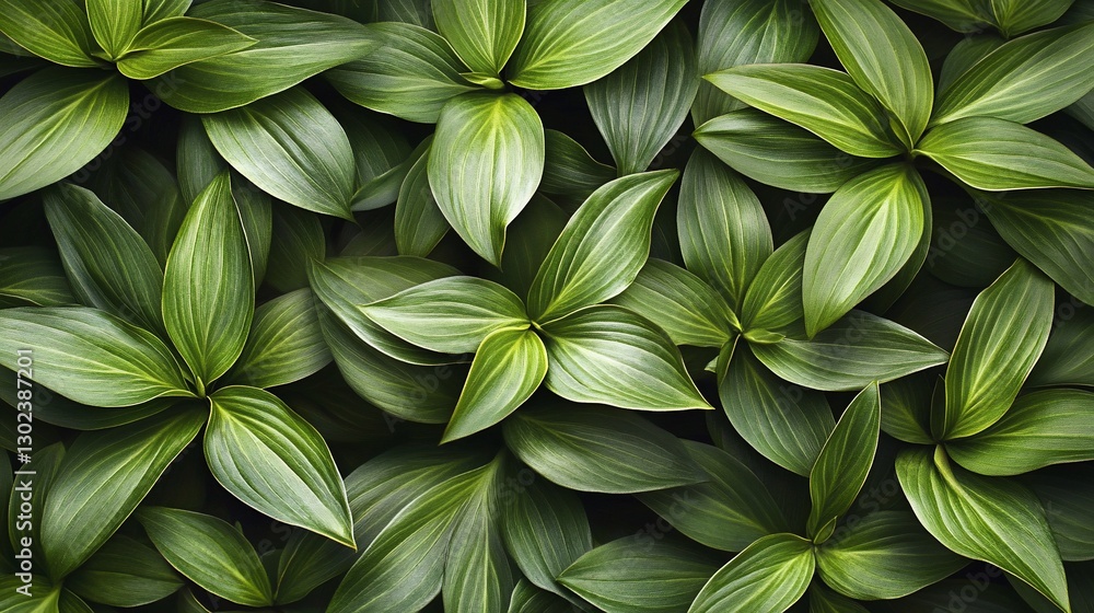 Obraz premium Lush green foliage background texture.