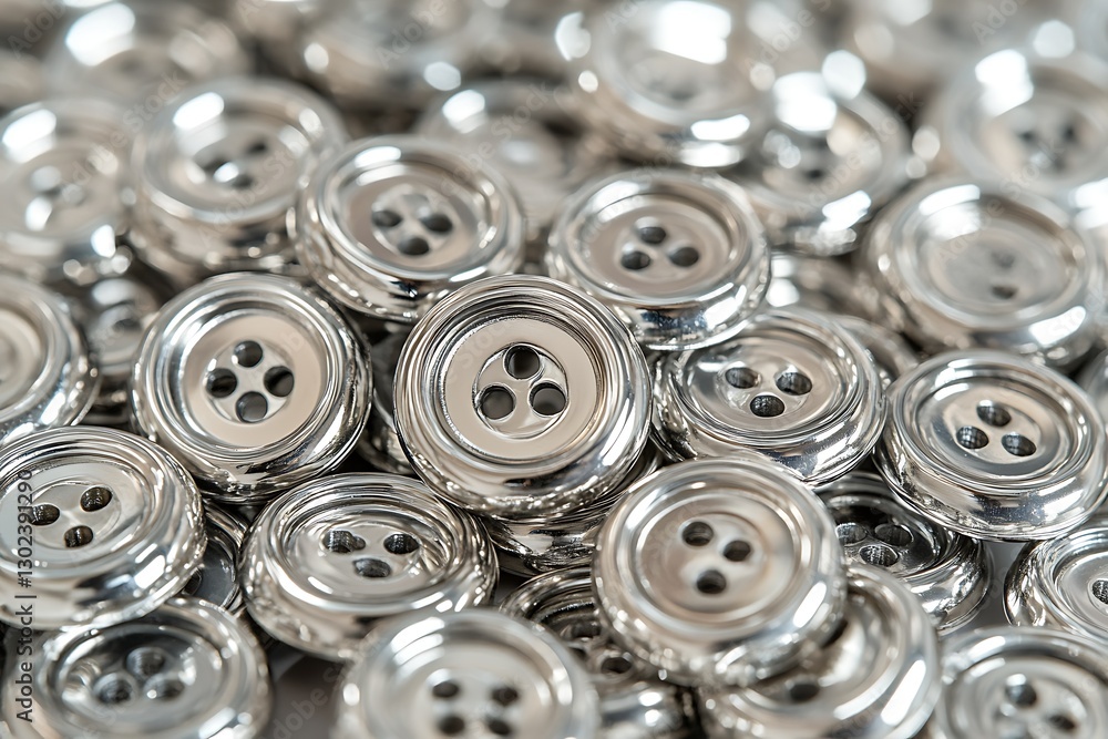 Silver Buttons Heap Shiny textile sewing crafts Silver Buttons Heap Shiny textile sewing crafts