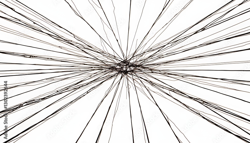 Obraz premium Geometric illustration s with random edgy irregular lines dynamic intersecting lines.