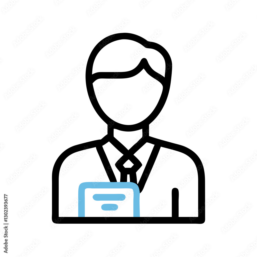 Businessman holding a document in a professional setting Businessman holding a document in a professional setting