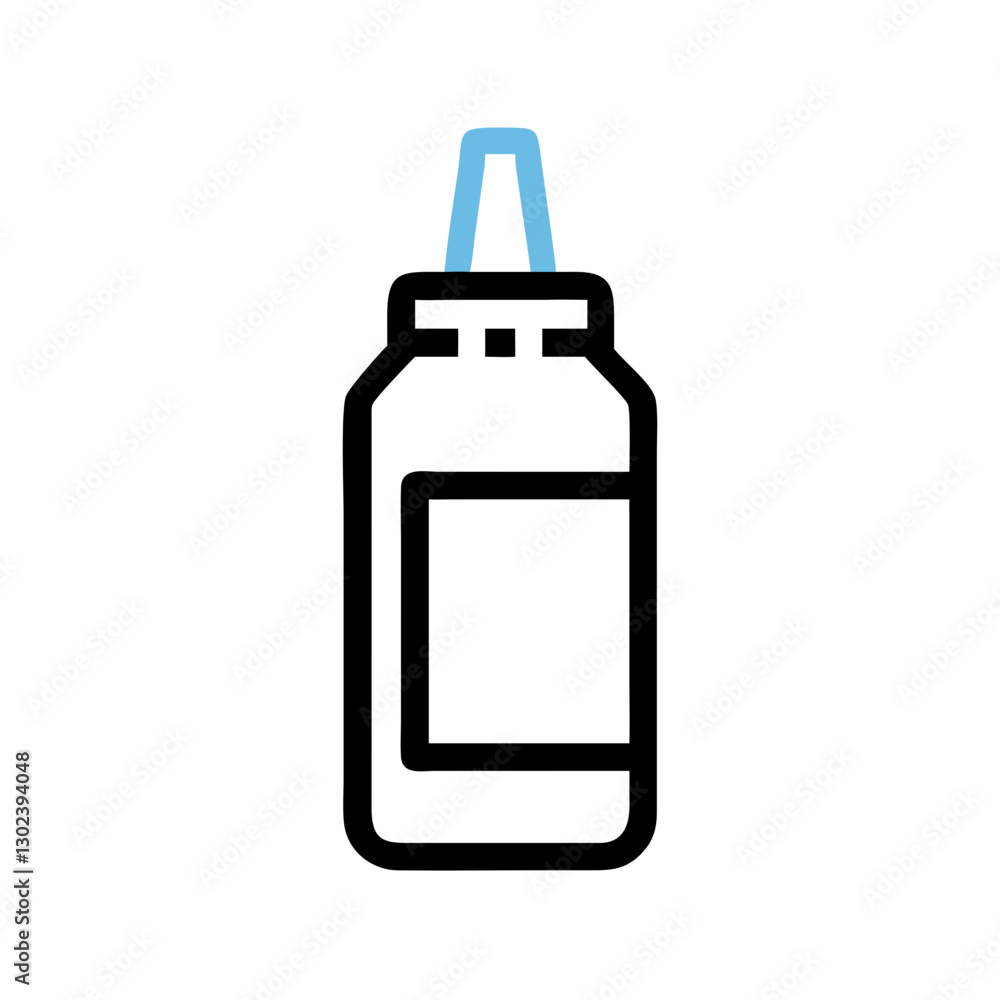 Mustard bottle with squeeze nozzle Mustard bottle with squeeze nozzle