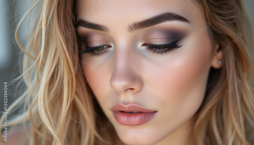 Soft makeup look with muted tones and natural beauty highlights Soft makeup look with muted tones and natural beauty highlights