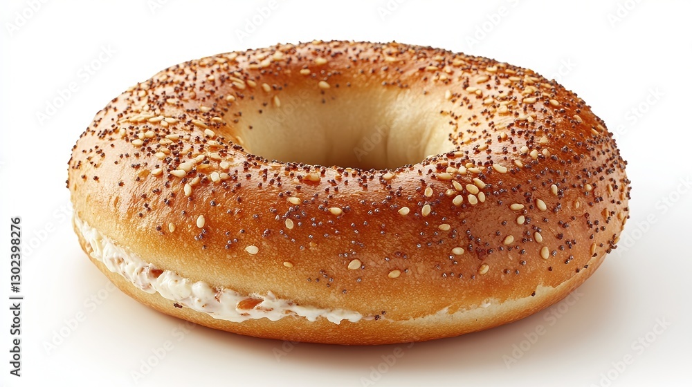 Freshly baked bagel with cream cheese and smoked salmon. A sesame bagel sliced open, spread with cream cheese, and topped with silky smoked salmon and capers. Freshly baked bagel with cream cheese and smoked salmon. A sesame bagel sliced open, spread with cream cheese, and topped with silky smoked salmon and capers.