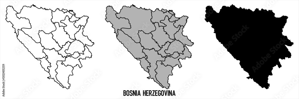 High detailed vector map - Bosnia herzegovina
High detailed vector map - Bosnia herzegovina