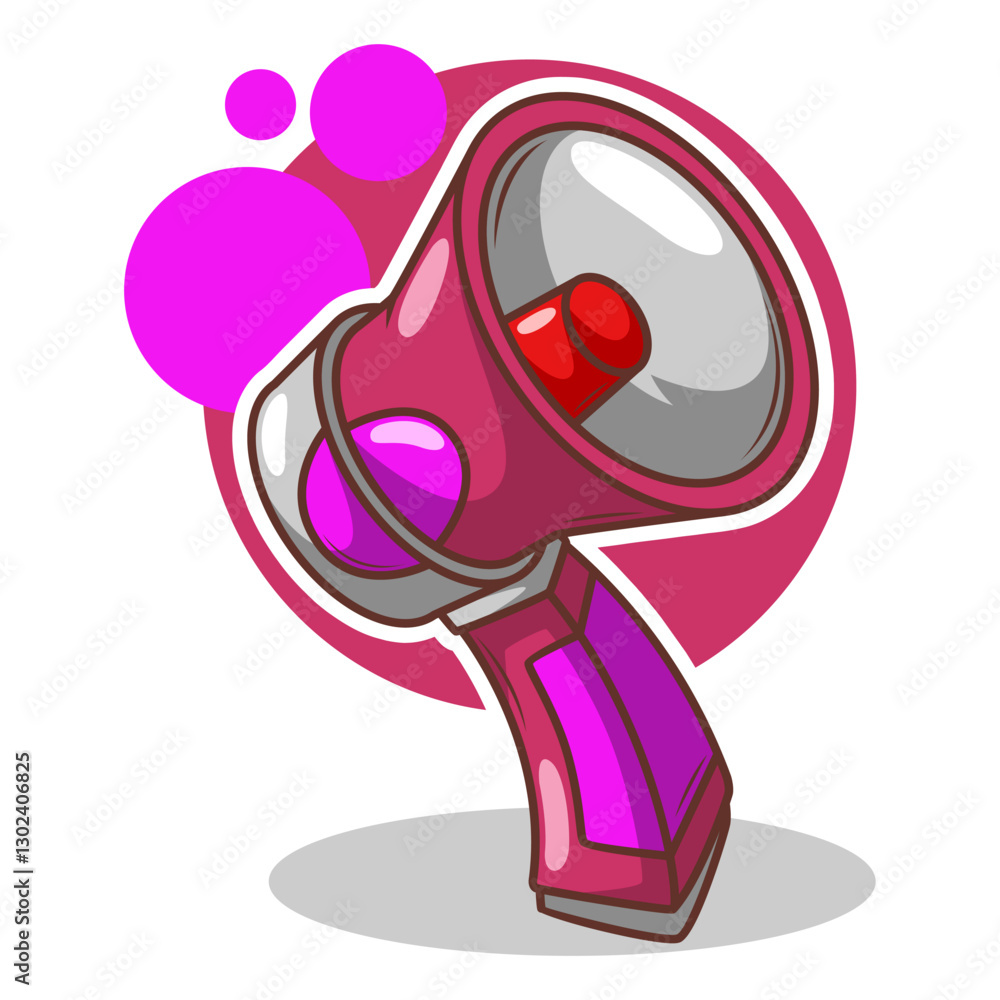 Flat design style megaphone horn loudspeaker
Flat design style megaphone horn loudspeaker