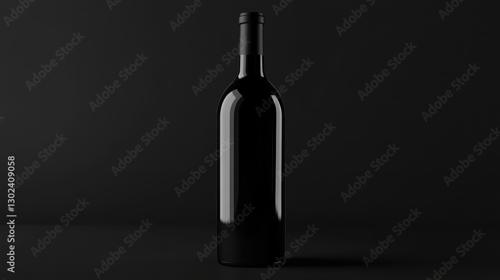 A sleek, minimalist wine bottle mockup, crafted with meticulous detail, showcases a modern design and elegant simplicity, promising a taste of sophistication and refined elegance. A sleek, minimalist wine bottle mockup, crafted with meticulous detail, showcases a modern design and elegant simplicity, promising a taste of sophistication and refined elegance.