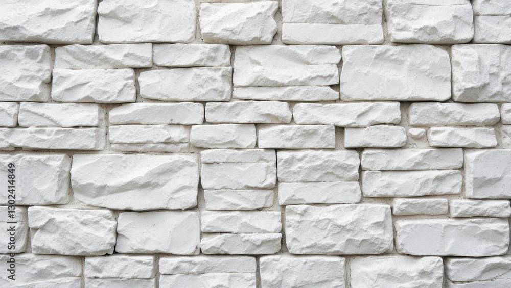 Fototapeta premium Textured White Stone Wall Background Ideal For Interior and Exterior Design Applications