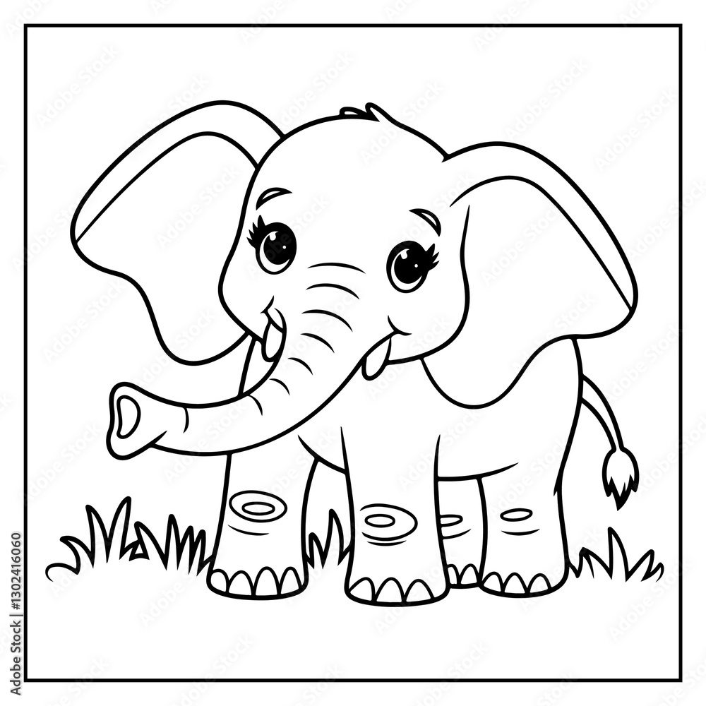 Obraz premium Bold and Easy Coloring Pages for Kids