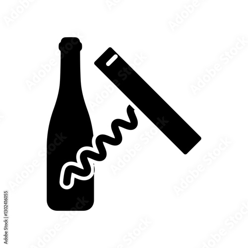 Bottle opener icon design template SVG