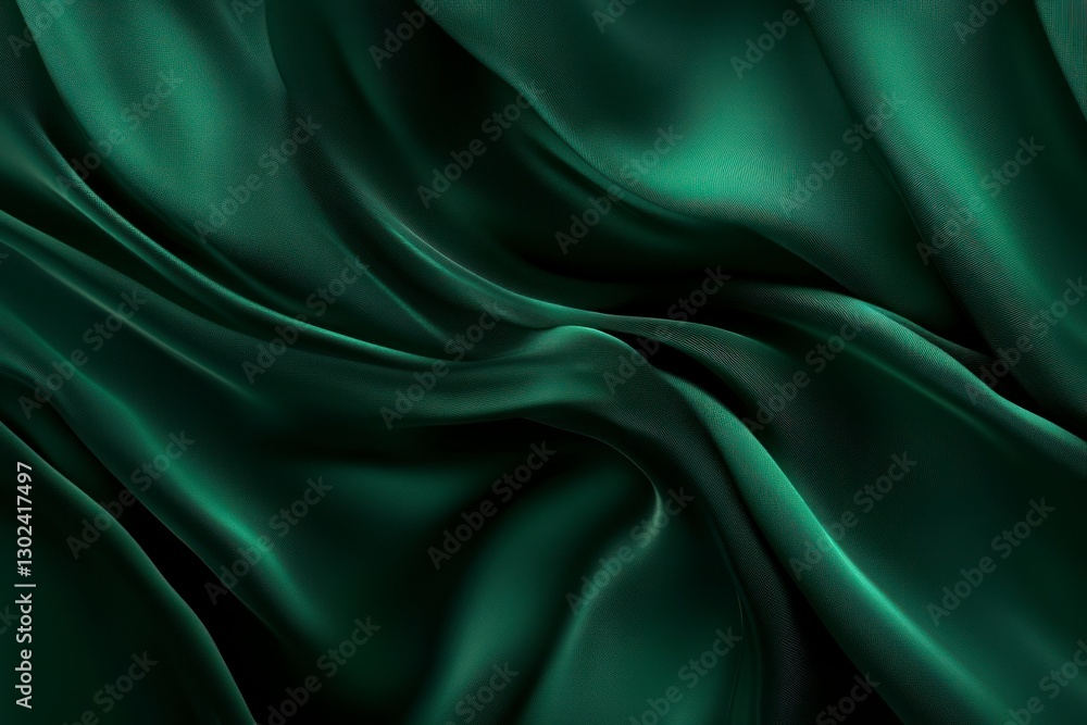 Obraz premium Dark green background, very dark gradient, grainy texture, flat compositio.