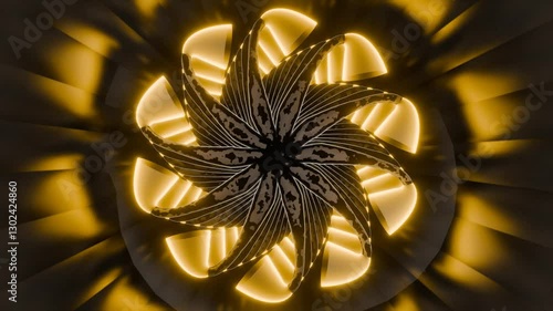 Experience the mesmerizing beauty of this Blooming Windmill Flower VJ Loop in stunning 4K resolution. Featuring a radiant, blooming flower-like windmill with smooth, dynamic motion