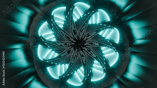 Experience the mesmerizing beauty of this Blooming Windmill Flower VJ Loop in stunning 4K resolution. Featuring a radiant, blooming flower-like windmill with smooth, dynamic motion