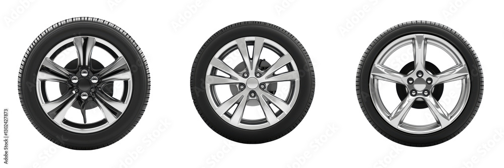 A Set of Ultra-Realistic Car Wheels with Precision Detailing for Automotive Concepts Isolated on Transparent Background A Set of Ultra-Realistic Car Wheels with Precision Detailing for Automotive Concepts Isolated on Transparent Background