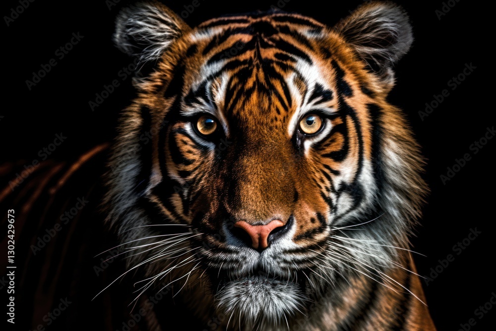 Detailed Close Up of an Adult Tiger Detailed Close Up of an Adult Tiger