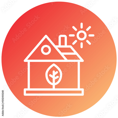 Vector Design Eco House Icon Style