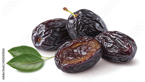 Wallpaper Mural Prunes (dried plums) isolated on a transparent background. Torontodigital.ca