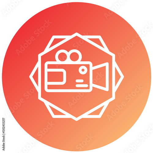 Vector Design Video Camera Icon Style