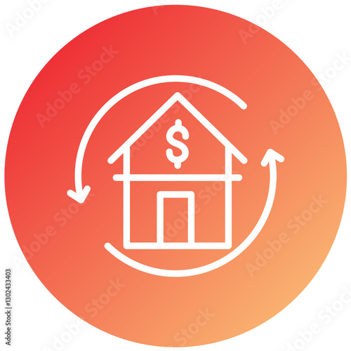 Vector Design Refinance Icon Style