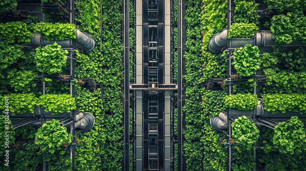 Vertical Urban Farming with Hydroponic Systems in Modern Greenhouse Vertical Urban Farming with Hydroponic Systems in Modern Greenhouse